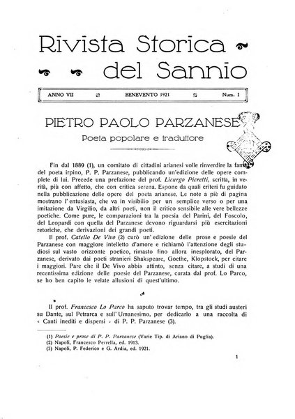 Rivista storica del Sannio