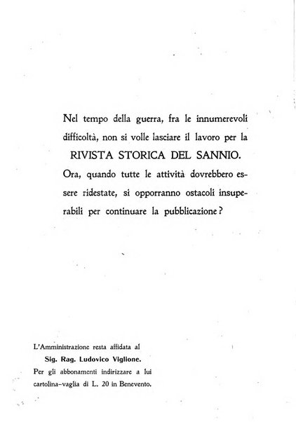 Rivista storica del Sannio