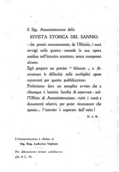 Rivista storica del Sannio