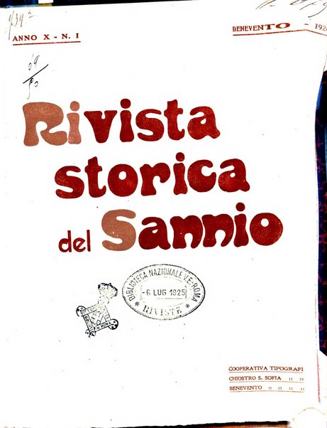 Rivista storica del Sannio