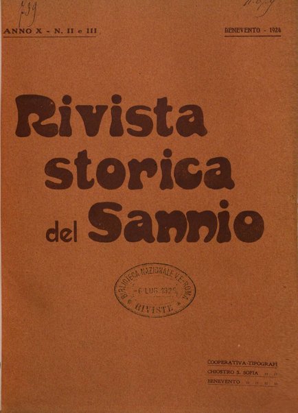 Rivista storica del Sannio