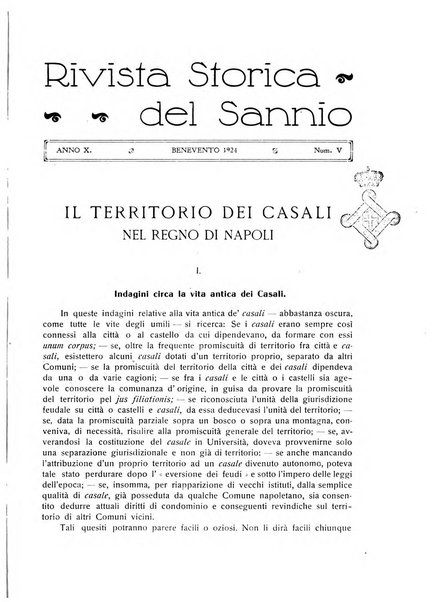 Rivista storica del Sannio