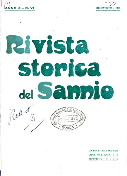 Rivista storica del Sannio