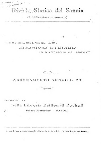 Rivista storica del Sannio