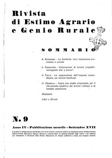 Rivista di estimo agrario e genio rurale