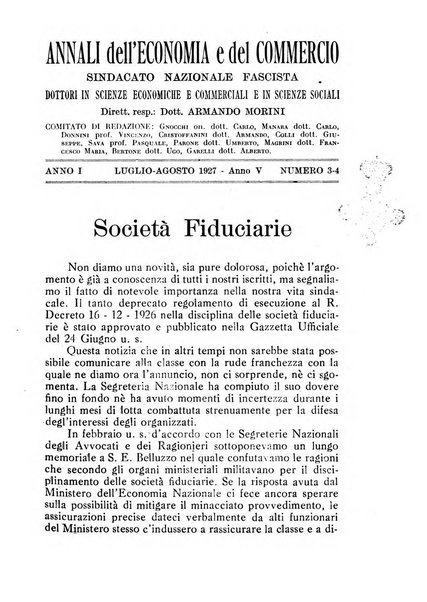 Annali dell'economia e del commercio