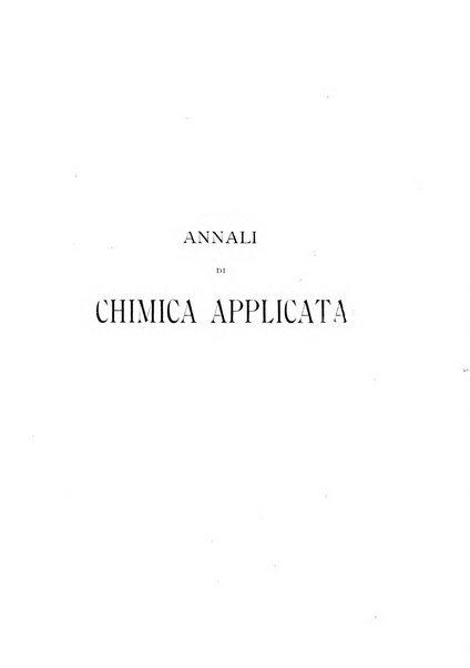 Annali di chimica applicata