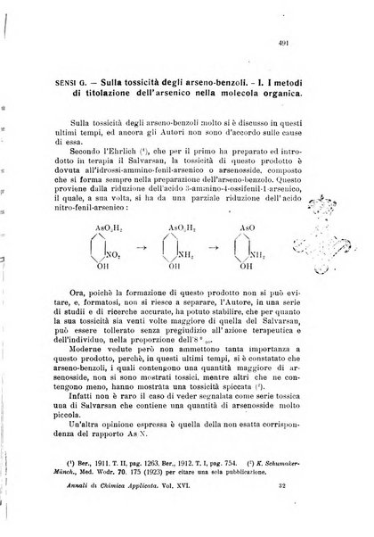 Annali di chimica applicata