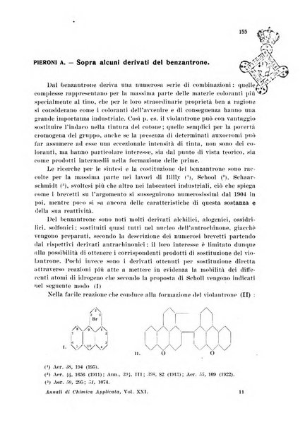 Annali di chimica applicata