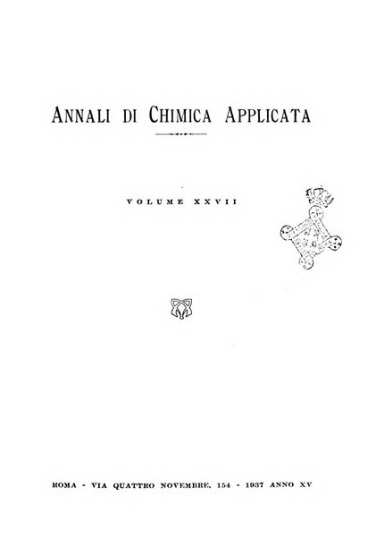 Annali di chimica applicata