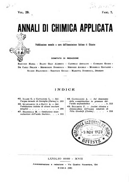 Annali di chimica applicata