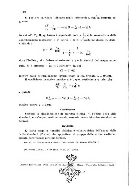 Annali di chimica applicata