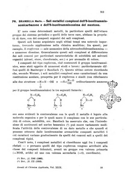 Annali di chimica applicata