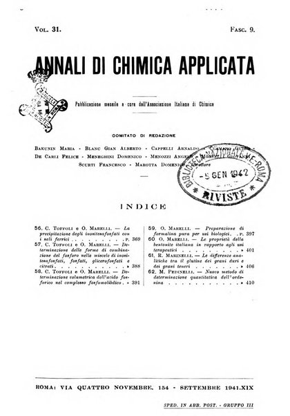 Annali di chimica applicata