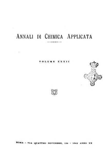 Annali di chimica applicata