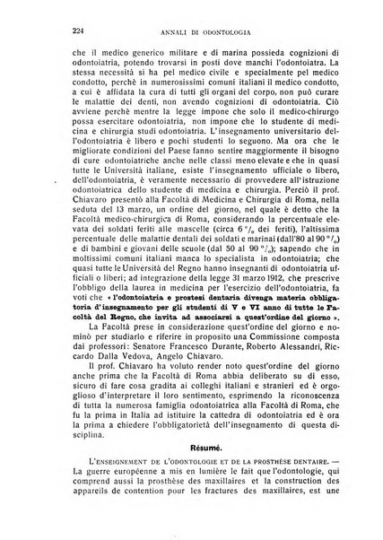 Annali di odontologia periodico mensile