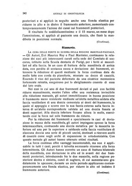 Annali di odontologia periodico mensile