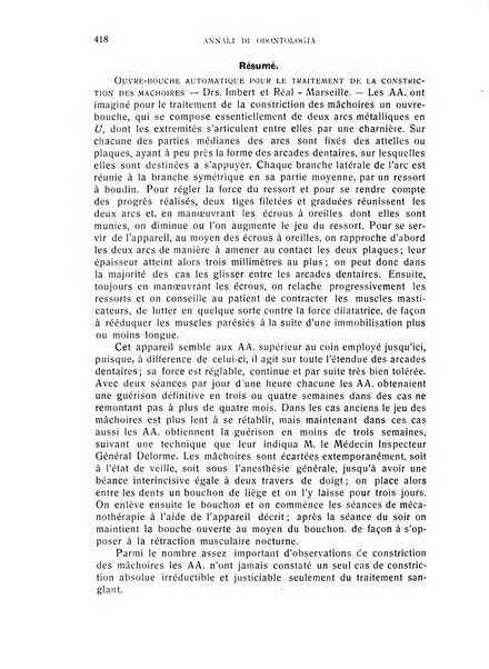 Annali di odontologia periodico mensile