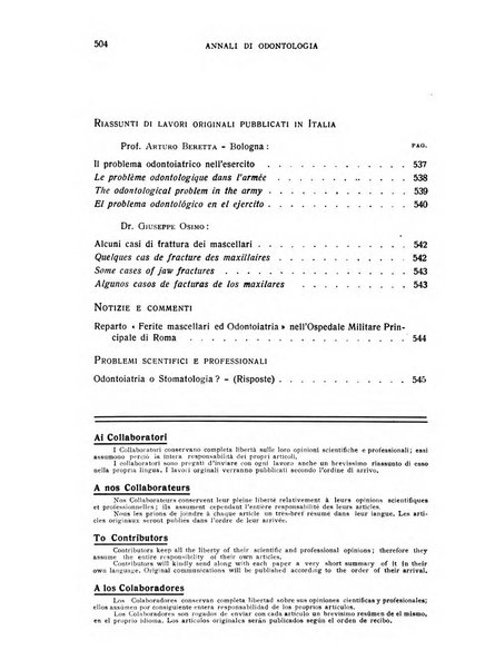 Annali di odontologia periodico mensile