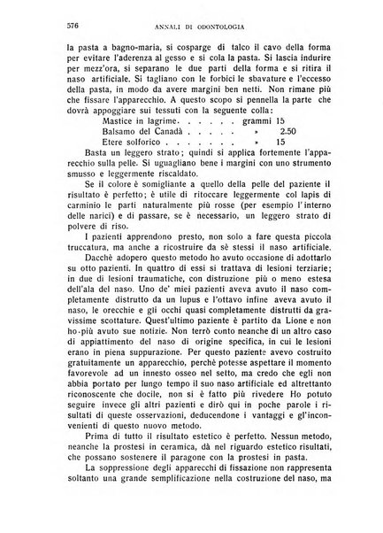 Annali di odontologia periodico mensile