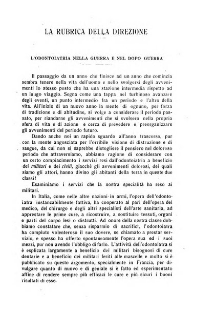 Annali di odontologia periodico mensile