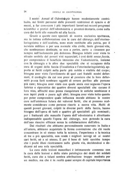 Annali di odontologia periodico mensile