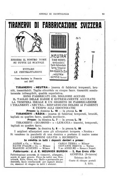 Annali di odontologia periodico mensile