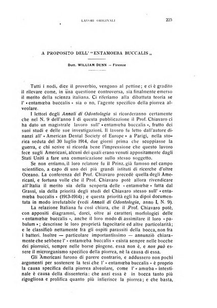 Annali di odontologia periodico mensile