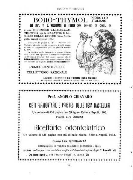 Annali di odontologia periodico mensile