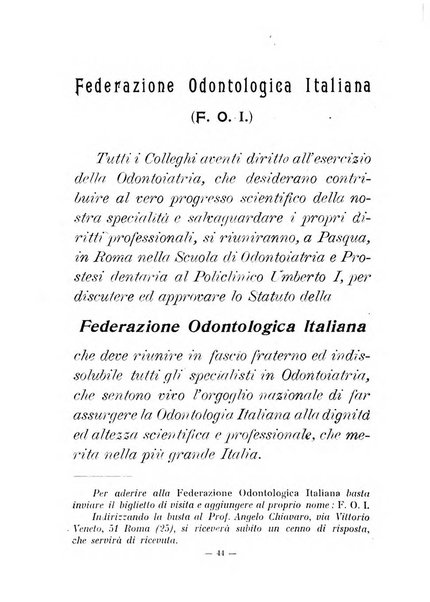 Annali di odontologia periodico mensile