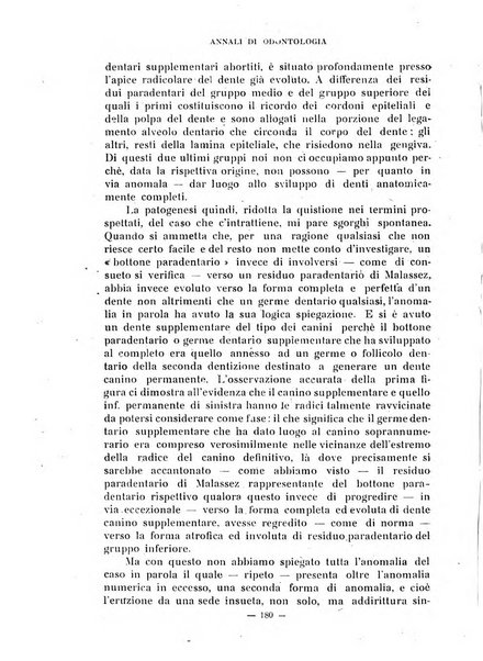 Annali di odontologia periodico mensile