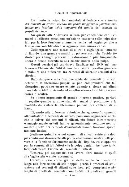 Annali di odontologia periodico mensile