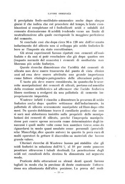 Annali di odontologia periodico mensile