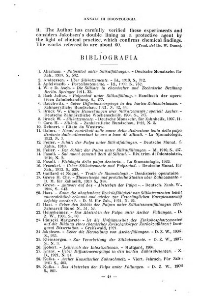 Annali di odontologia periodico mensile