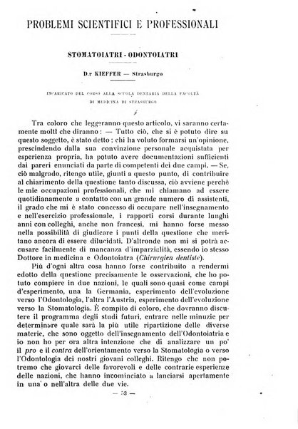 Annali di odontologia periodico mensile