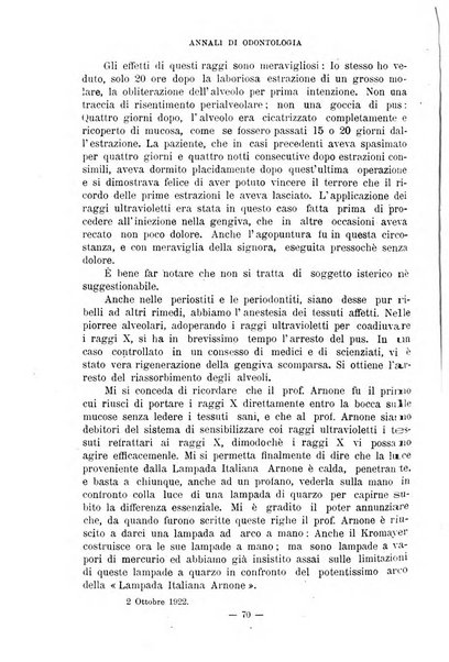 Annali di odontologia periodico mensile