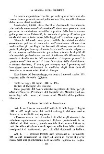 Annali di odontologia periodico mensile