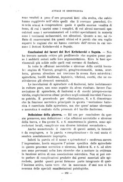 Annali di odontologia periodico mensile