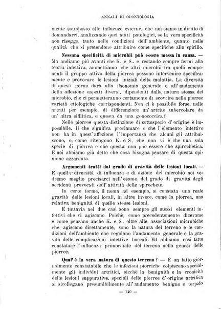 Annali di odontologia periodico mensile