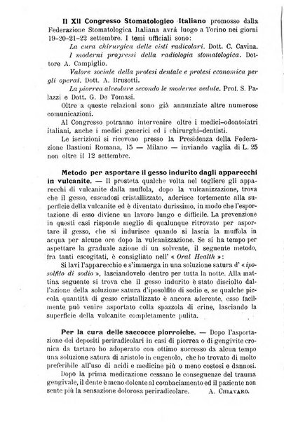 Annali di odontologia periodico mensile