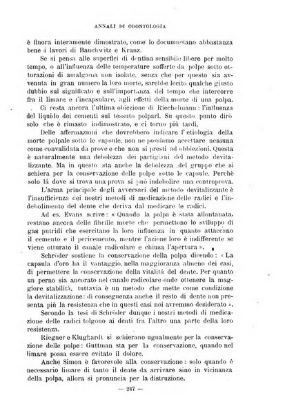 Annali di odontologia periodico mensile