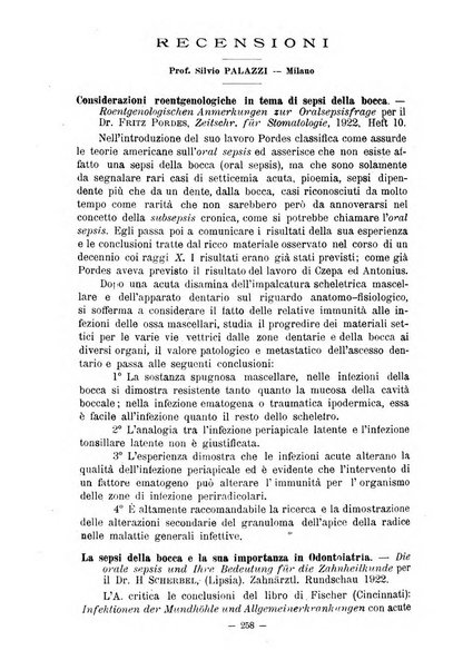 Annali di odontologia periodico mensile