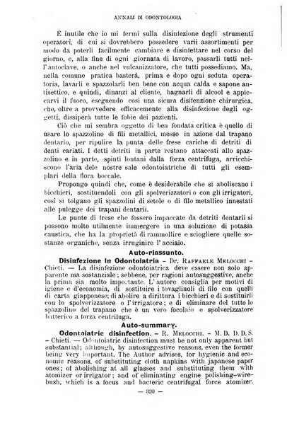 Annali di odontologia periodico mensile