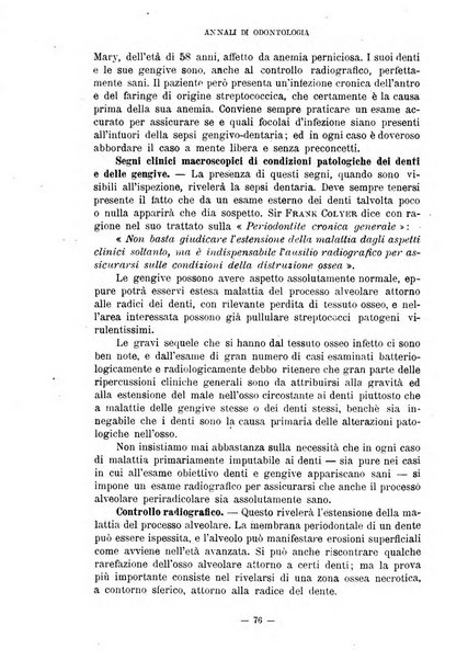 Annali di odontologia periodico mensile