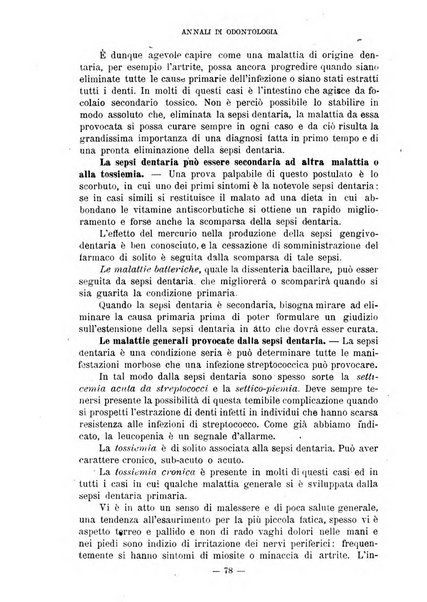 Annali di odontologia periodico mensile