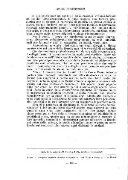 Annali di odontologia periodico mensile