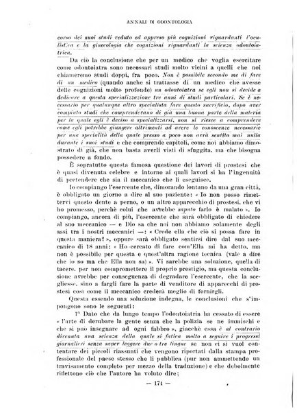 Annali di odontologia periodico mensile