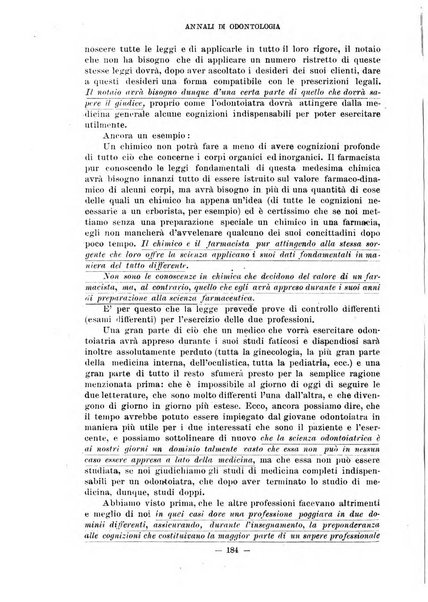 Annali di odontologia periodico mensile