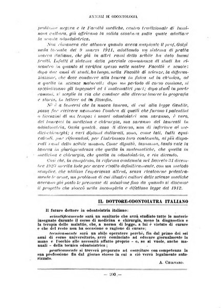 Annali di odontologia periodico mensile