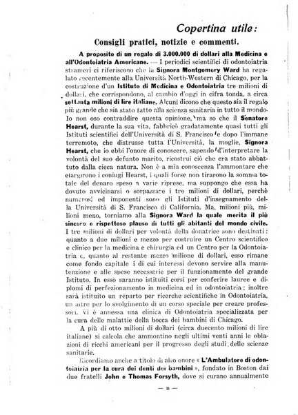 Annali di odontologia periodico mensile